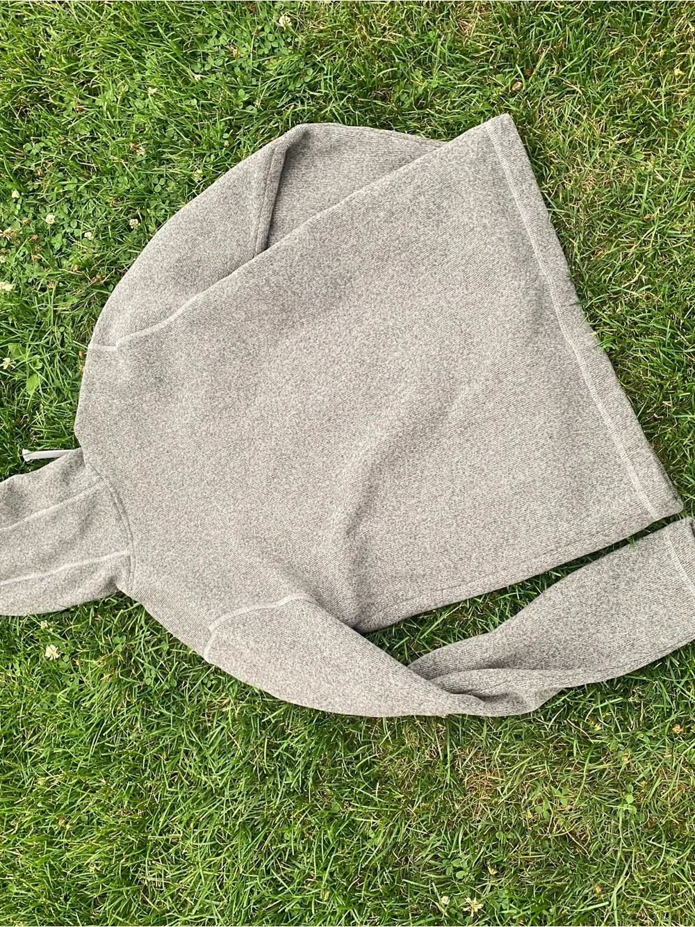 The North Face Men’s Light Gray Hooded Crewneck Pullover